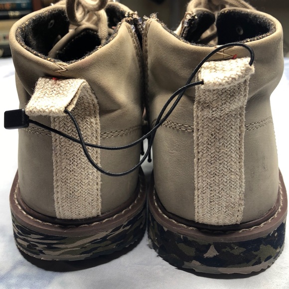NWT Zara Boys Tan with Camo Sole Boots - Picture 7 of 8